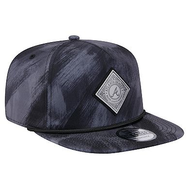 Men's New Era Navy Atlanta Braves Printed Golfer Snapback Hat