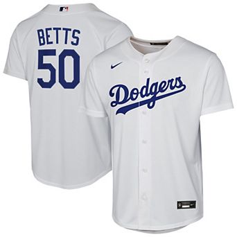 Youth Nike Mookie Betts White Los Angeles Dodgers Home Replica Player Jersey