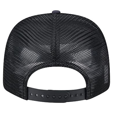 Men's New Era Navy/Black Cleveland Browns Adventure Drinks Pattern 9SEVENTY Stretch-Snap Hat