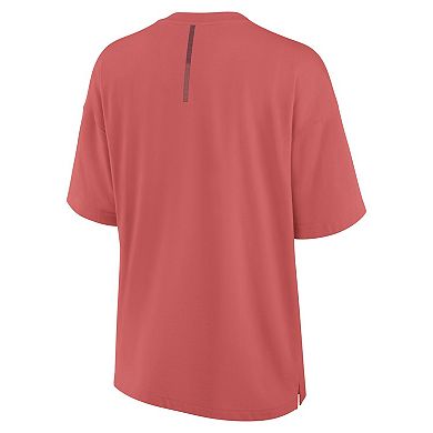Women's Fanatics Red Philadelphia Phillies Elements Raw Edge Future Ground T-Shirt