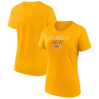 Women's Fanatics Gold Los Angeles Lakers T-Shirt