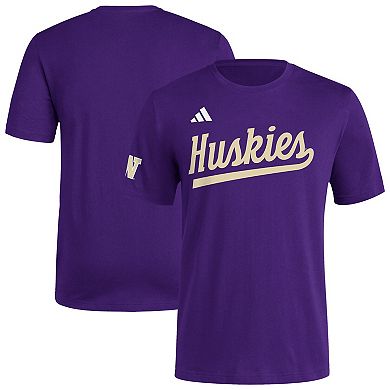 Men's adidas Purple Washington Huskies Fresh Wordmark T-Shirt