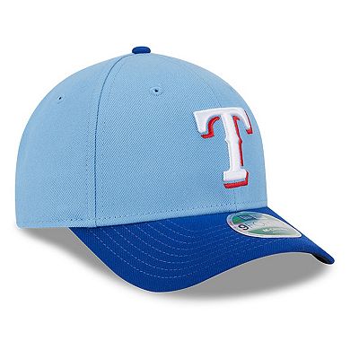 Men's New Era Light Blue Texas Rangers Player Replica 9FORTY Adjustable Hat