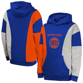 Youth Blue New York Knicks Ace In the Hole Pullover Hoodie