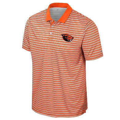 Men's Colosseum Orange Oregon State Beavers Striped Polo