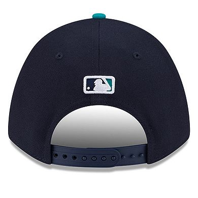 Men's New Era Navy Seattle Mariners Player Replica 9FORTY Adjustable Hat