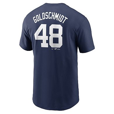 Men's Nike Paul Goldschmidt Navy New York Yankees Fuse Name & Number T-Shirt