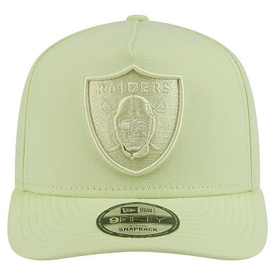 Men's New Era Light Green Las Vegas Raiders Color Pack 9FIFTY Snapback Hat