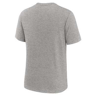 Men's Nike Heather Gray Alabama Crimson Tide Campus Local Tri-Blend T-Shirt