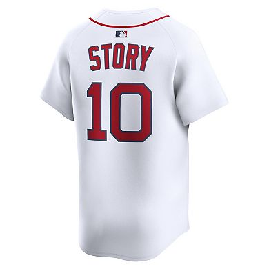 Men's Nike Trevor Story White Boston Red Sox Home Limited Player Jersey