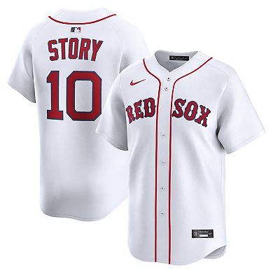 Men's Nike Trevor Story White Boston Red Sox Home Limited Player Jersey
