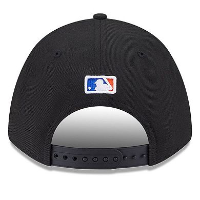 Men's New Era Black New York Mets Player Replica 9FORTY Adjustable Hat