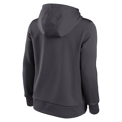 Women's Nike Anthracite Philadelphia Eagles Super Bowl LIX Champions Locker Room Trophy Collection Club Fleece Pullover Hoodie