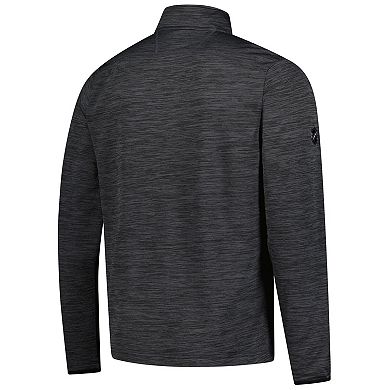 Men's Fanatics Heather Charcoal Calgary Flames Authentic Pro Lightweight Quarter-Zip Pullover