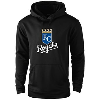 Men's Dunbrooke Black Kansas City Royals Champion Pullover Hoodie