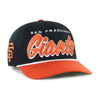 Men's '47 Black San Francisco Giants Dropshadow Rope Hitch Adjustable Hat