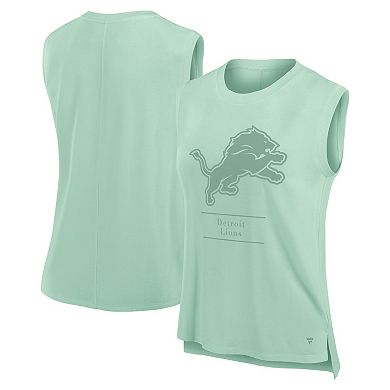 Women's Fanatics Mint Detroit Lions Studio Embrace Tank Top