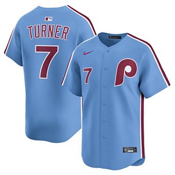Men's Nike Trea Turner Light Blue Philadelphia Phillies Alternate Limited Player Jersey