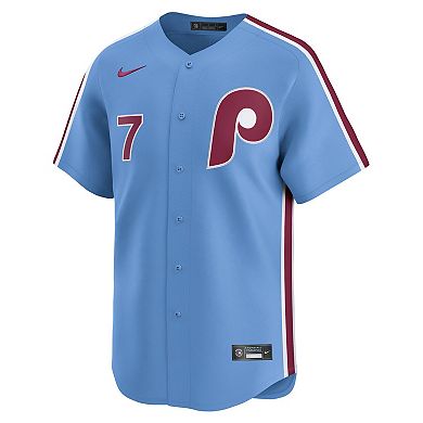 Men's Nike Trea Turner Light Blue Philadelphia Phillies Alternate Limited Player Jersey