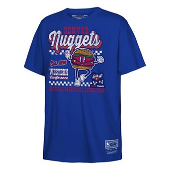 Youth Mitchell & Ness Royal Denver Nuggets Concession Food Character T-Shirt