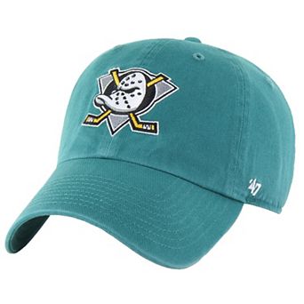 Men's '47 Teal Anaheim Ducks Core Vintage Logo Clean Up Adjustable Hat