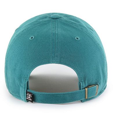Men's '47 Teal Anaheim Ducks Core Vintage Logo Clean Up Adjustable Hat