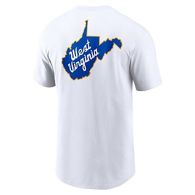 Men's Nike Jerry West White West Virginia Mountaineers Warm Up T-Shirt