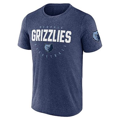 Men's Heather Navy Memphis Grizzlies Block Practice Performance T-Shirt