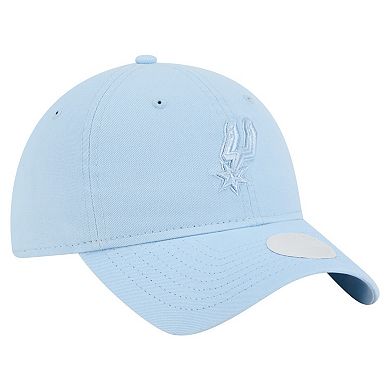 Women's New Era Light Blue San Antonio Spurs Colorpack 9TWENTY Adjustable Hat