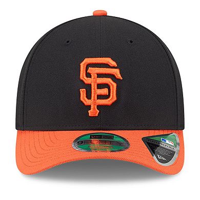 Men's New Era Black/Orange San Francisco Giants Player Replica 9FORTY Adjustable Hat
