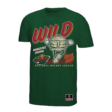 Men's Mitchell & Ness Green Minnesota Wild Local Food T-Shirt