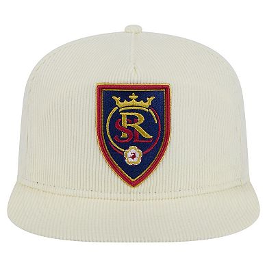 Men's New Era Cream Real Salt Lake 2025 Kickoff Snapback Golfer Hat