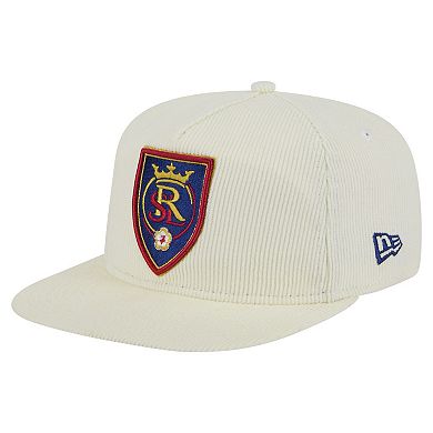 Men's New Era Cream Real Salt Lake 2025 Kickoff Snapback Golfer Hat