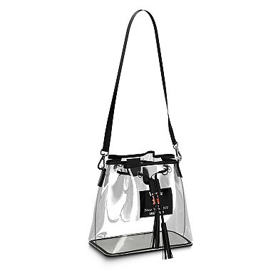 WEAR by Erin Andrews New York Mets Clear Stadium Bucket Purse