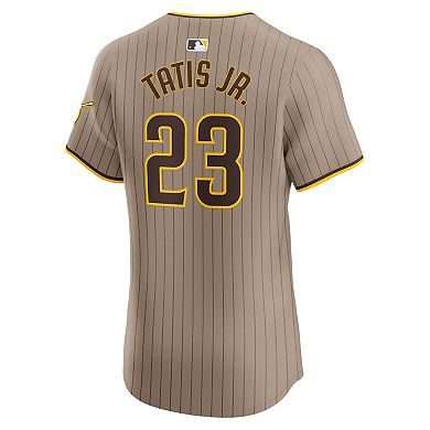 Men's Nike Fernando Tatis Jr. Sand San Diego Padres Alternate Elite Player Jersey