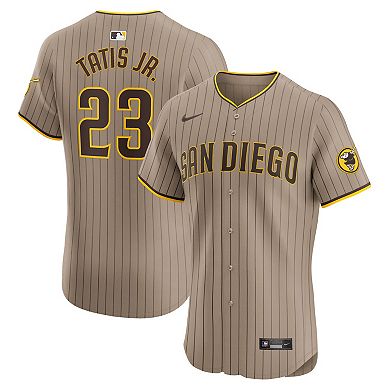 Men's Nike Fernando Tatis Jr. Sand San Diego Padres Alternate Elite Player Jersey