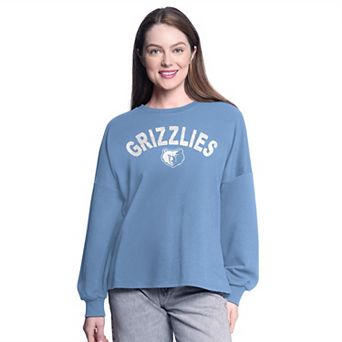 Women's G-III 4Her by Carl Banks Light Blue Memphis Grizzlies Athletic Pullover Sweatshirt