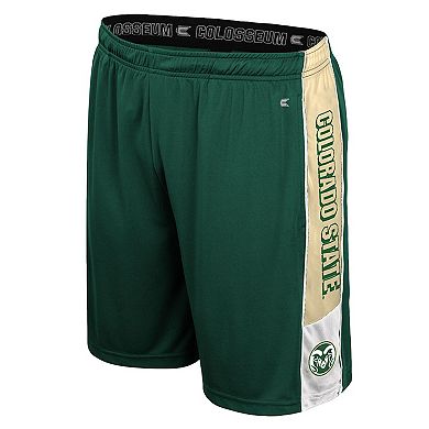 Men's Colosseum Green Colorado State Rams Quantum Shorts
