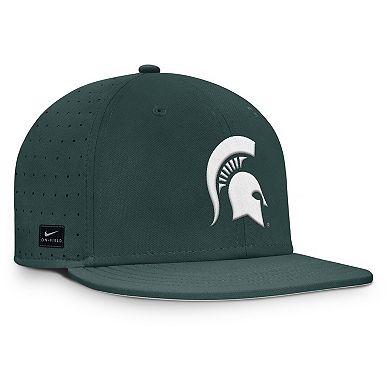 Men's Nike Green Michigan State Spartans On-Field Dugout True Performance Fitted Hat