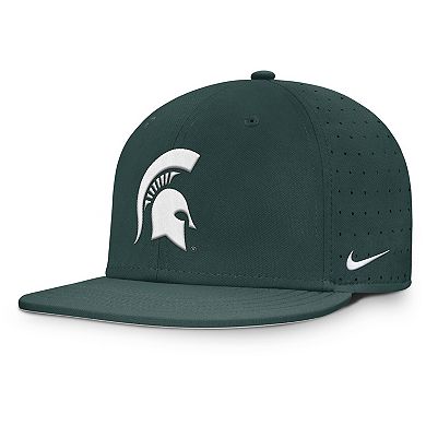 Men's Nike Green Michigan State Spartans On-Field Dugout True Performance Fitted Hat