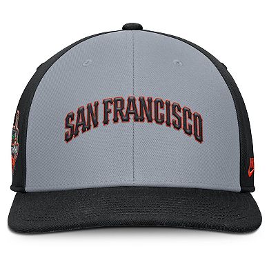 Men's Nike Gray/Black San Francisco Giants Pro Performance Snapback Hat
