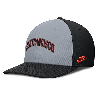 Men's Nike Gray/Black San Francisco Giants Pro Performance Snapback Hat