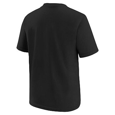 Youth Nike Black Pittsburgh Pirates Cooperstown Collection Team Logo T-Shirt