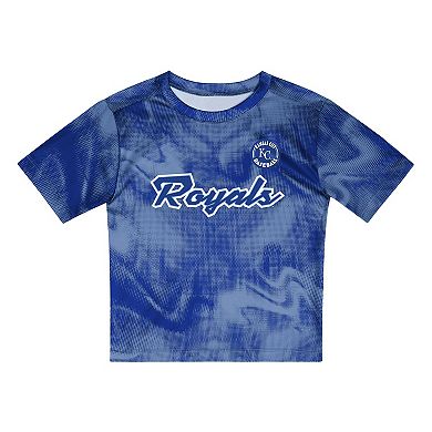 Toddler Light Blue/Royal Kansas City Royals Pinch Hitter Infielder T-Shirt and Shorts Set