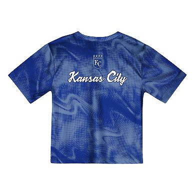 Toddler Light Blue/Royal Kansas City Royals Pinch Hitter Infielder T-Shirt and Shorts Set