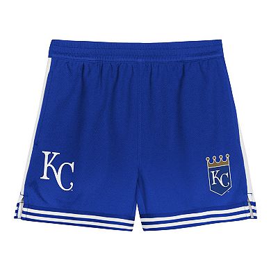 Toddler Light Blue/Royal Kansas City Royals Pinch Hitter Infielder T-Shirt and Shorts Set