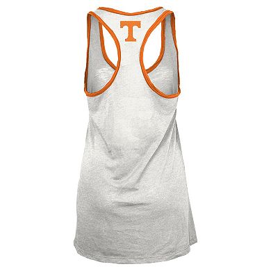 Women's Pressbox White/Tennessee Orange Tennessee Volunteers Tracy Racerback Tank Top