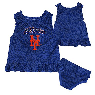Infant Blue New York Mets Playground Dress & Bloomers Set