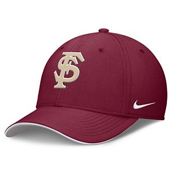 Men's Nike Garnet Florida State Seminoles 2025 Dugout Coaches Rise Swoosh Performance Flex Hat