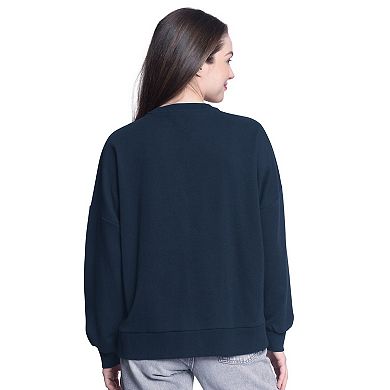 Women's G-III 4Her by Carl Banks Navy Denver Nuggets Athletic Pullover Sweatshirt